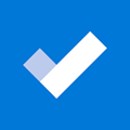 Microsoft To-Do logo of large checkmark.